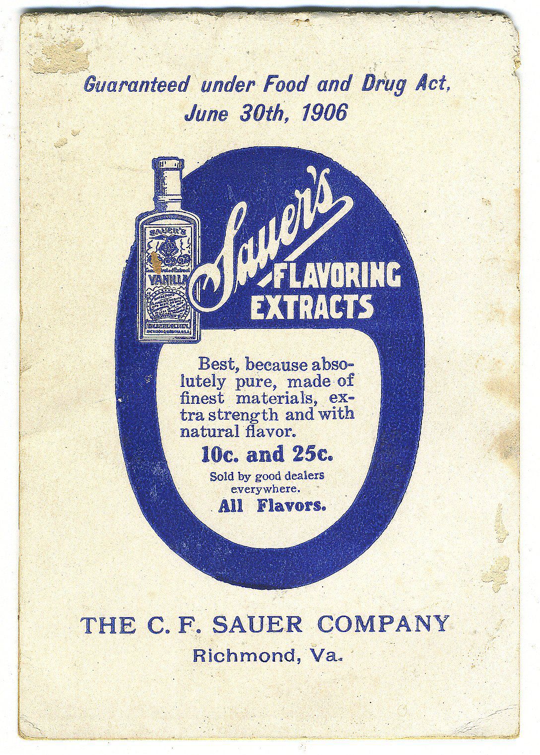 C.F. Sauer Co. through the years